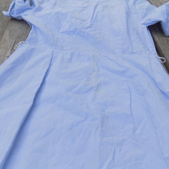 MERON AGE BLUE WHITE STRIPPED DRESS Sz 6 - Picture 15 of 15